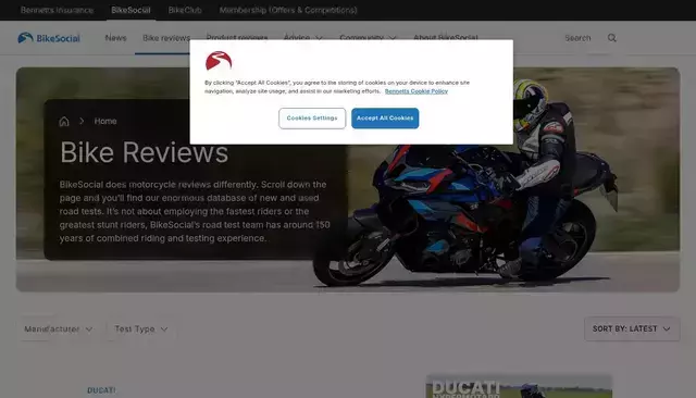 bennetts.co.uk homepage screenshot