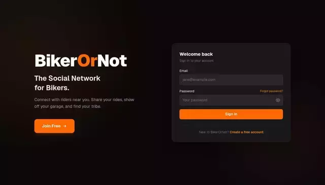 bikerornot.com homepage screenshot