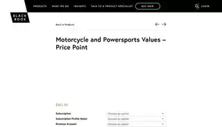 Black Book Motorcycle and Powersports Values – Price Point - Black Book