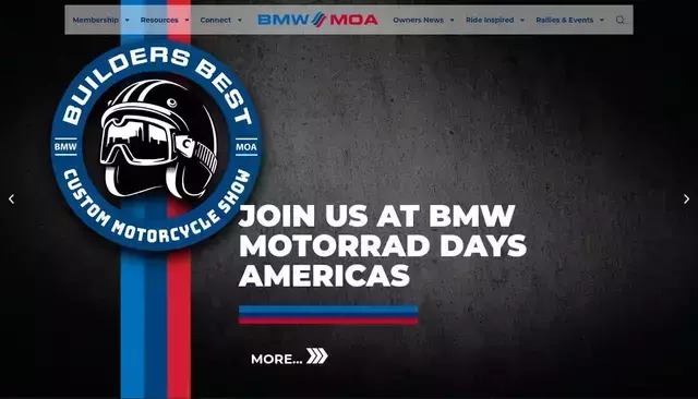bmwmoa.org homepage screenshot