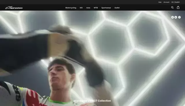 ca.alpinestars.com homepage screenshot