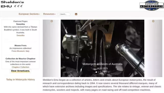 cybermotorcycle.com homepage screenshot