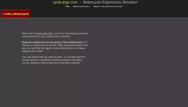 cycle-ergo.com homepage screenshot