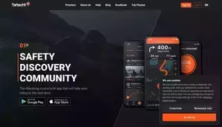 De Tech Tapp Detecht | Motorcycle App with Navigation, Trip Planner & Crash Detection