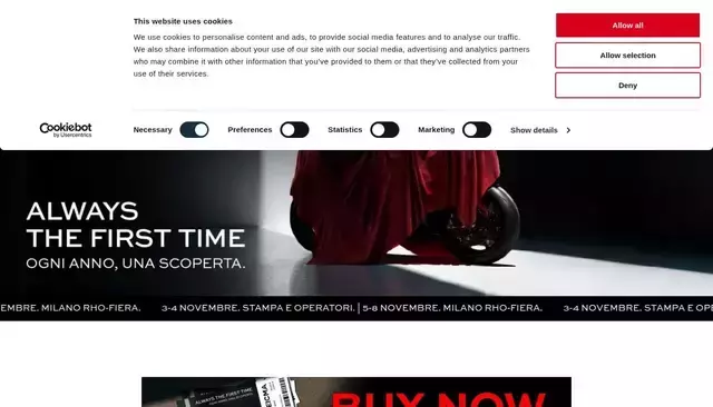 eicma.it homepage screenshot
