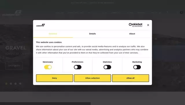 gaerne.com homepage screenshot