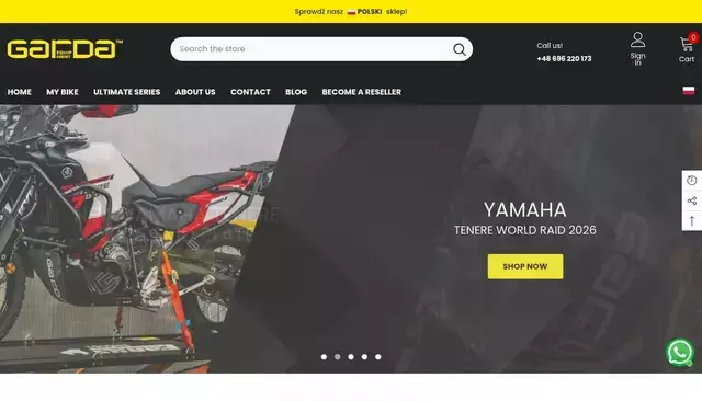 garda-moto.com homepage screenshot