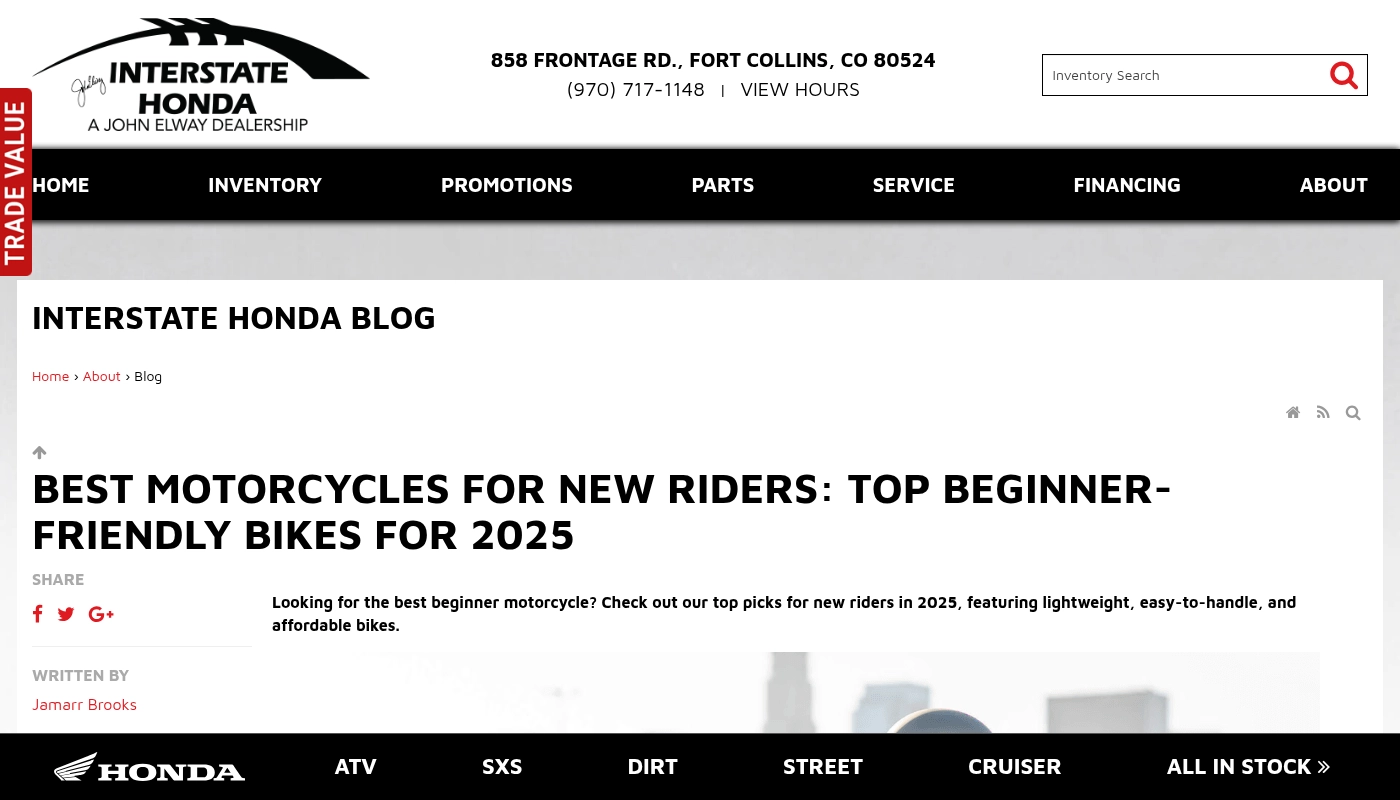 Best Motorcycles for New Riders: Top Beginner-Friendly Bikes for 2025