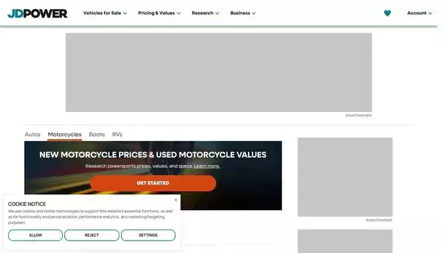jdpower.com homepage screenshot