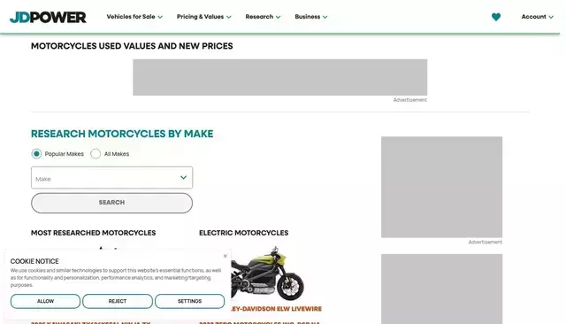 jdpower.com homepage screenshot