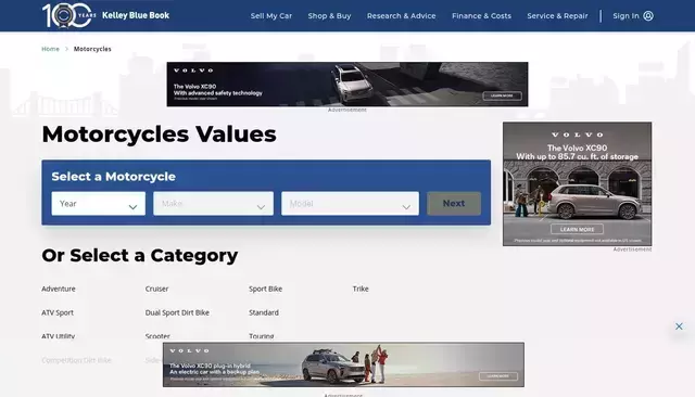 kbb.com homepage screenshot