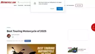 Motorcycle Best Touring Motorcycle of 2025 | Motorcycle.com