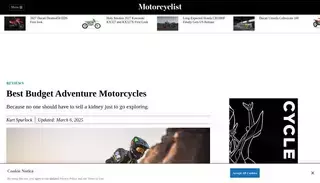 Motorcyclist Online Best Budget Adventure Motorcycles | Motorcyclist