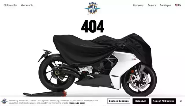 mvagusta.com homepage screenshot