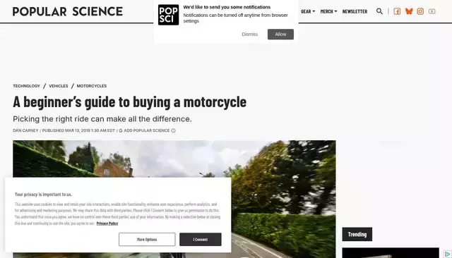 popsci.com homepage screenshot