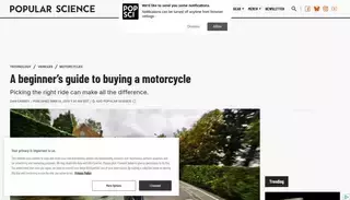 Pop Sci A beginner’s guide to buying a motorcycle