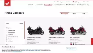 Honda Find & Compare Powersports Models | Honda