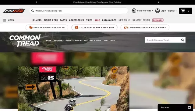 revzilla.com homepage screenshot