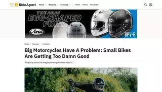 Ride A Part Big Motorcycles Have A Problem: Small Bikes Are Getting Too Damn Good