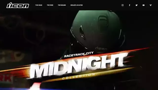 rideicon.com homepage screenshot