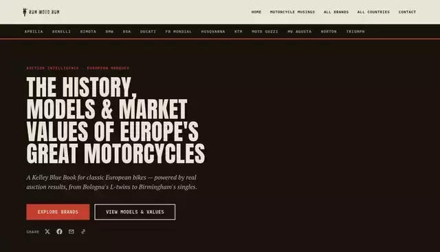 runmotorun.com homepage screenshot