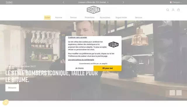 segura-moto.com homepage screenshot