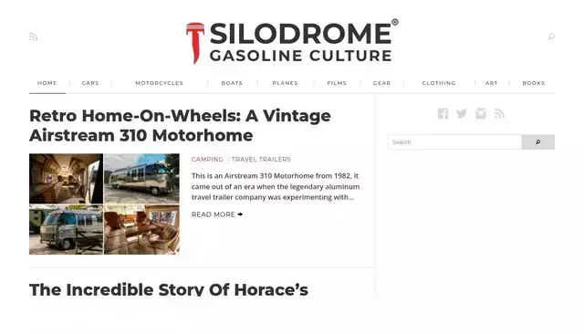silodrome.com homepage screenshot