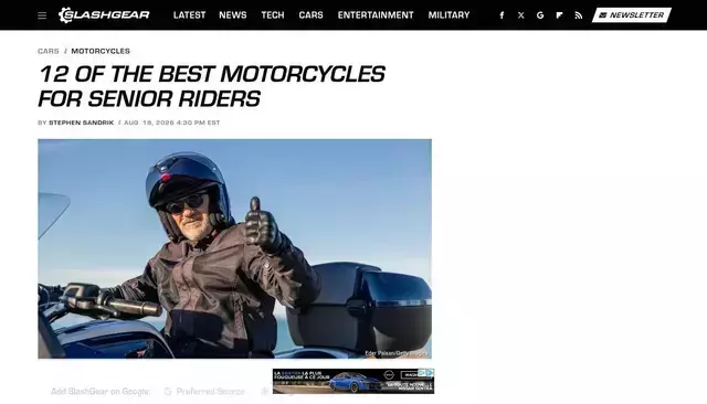 slashgear.com homepage screenshot
