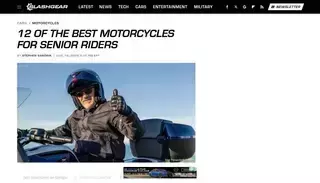 Slash Gear 12 Of The Best Motorcycles For Senior Riders