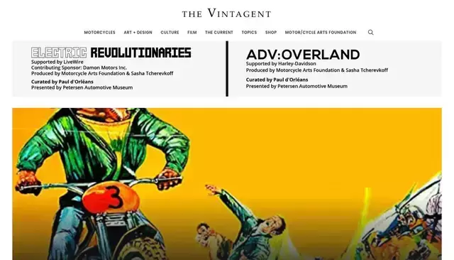 thevintagent.com homepage screenshot