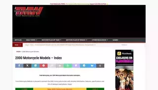 Total Motorcycle 2000 Motorcycle Model Guide