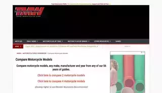 Total Motorcycle Compare Motorcycle Models Specs