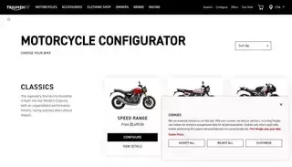 Triumph Motorcycles Bike Configurator | Triumph Motorcycles | For the Ride