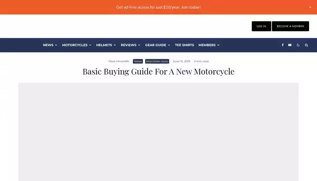 webbikeworld.com homepage screenshot
