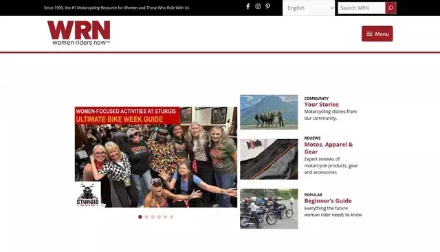 womenridersnow.com homepage screenshot