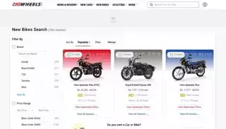 Zig Wheels New Bike Search
