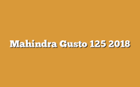 Mahindra Gusto 125 2018