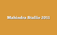 Mahindra Stallio 2011