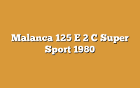 Malanca 125 E 2 C Super Sport 1980