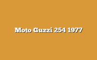 Moto Guzzi 254 1977