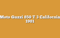 Moto Guzzi 850 T 3 California 1981