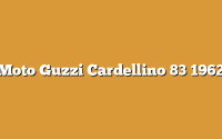 Moto Guzzi Cardellino 83 1962