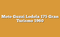 Moto Guzzi Lodola 175 Gran Turismo 1960