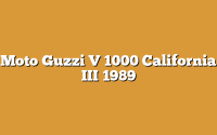 Moto Guzzi V 1000 California III 1989