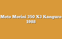Moto Morini 350 X3 Kanguro 1988