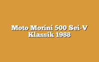 Moto Morini 500 Sei-V Klassik 1988