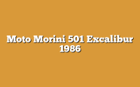 Moto Morini 501 Excalibur 1986