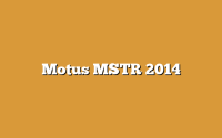 Motus MSTR 2014