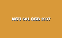 NSU 601 OSB 1937