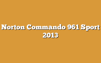 Norton Commando 961 Sport 2013